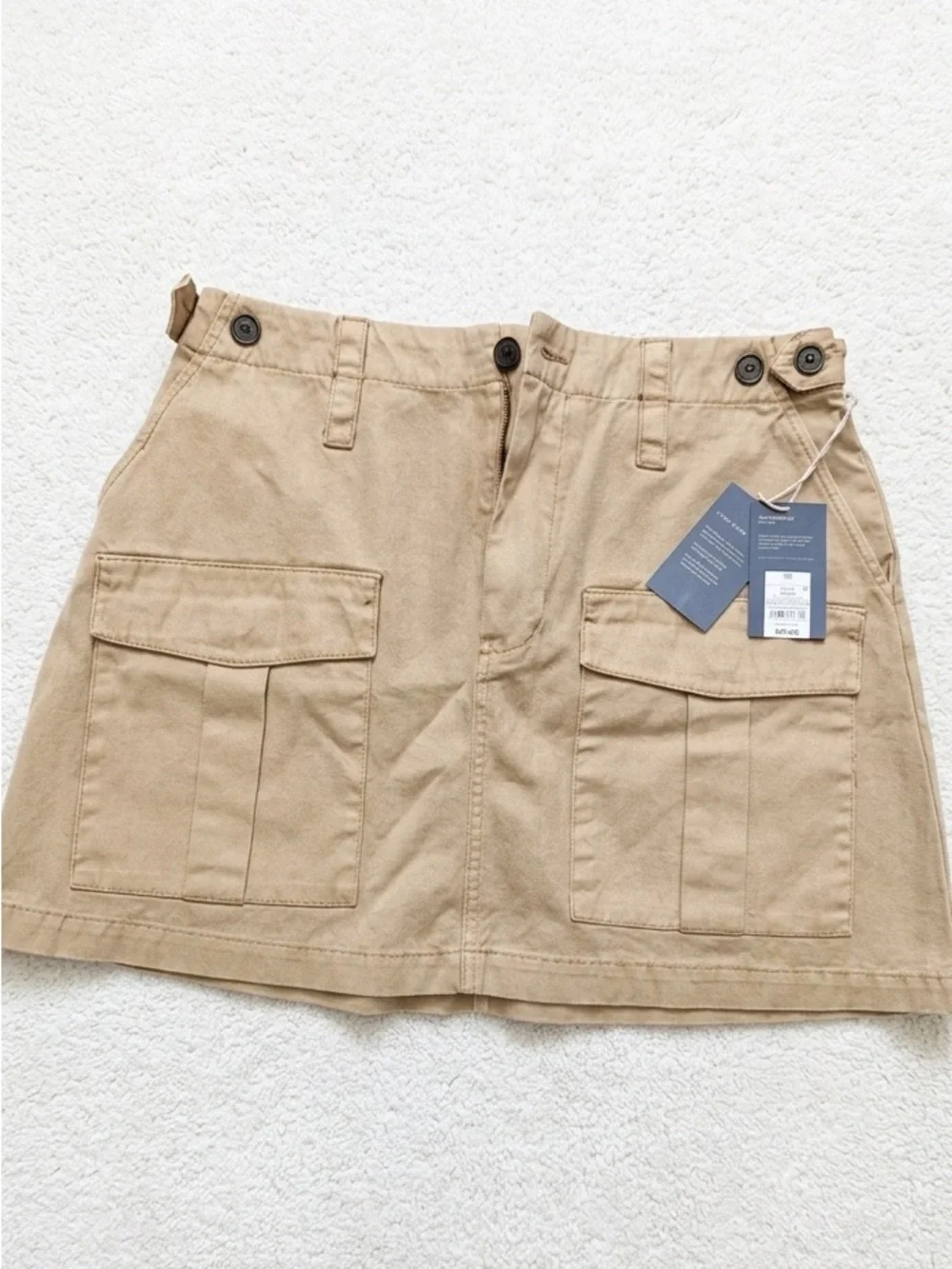 NWT Universal Thread Tan Cargo Mini Skirt Size 10